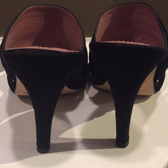 NOT FOR SALE: Derek Lam Black Suede Slide Heel - Picture 4 of 6